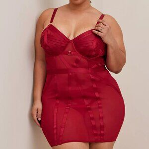 Torrid Cut Out Strappy Chemise - Size 2